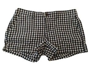 Old Navy  Shorts  Navy Gingham Flat Front Women’s Size 10